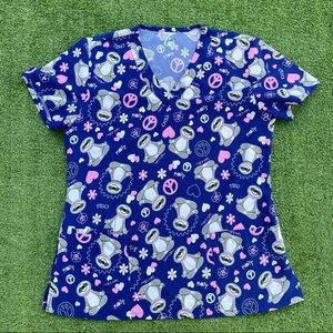 Women’s scrub top GT performance soft fabric size medium work medical dental